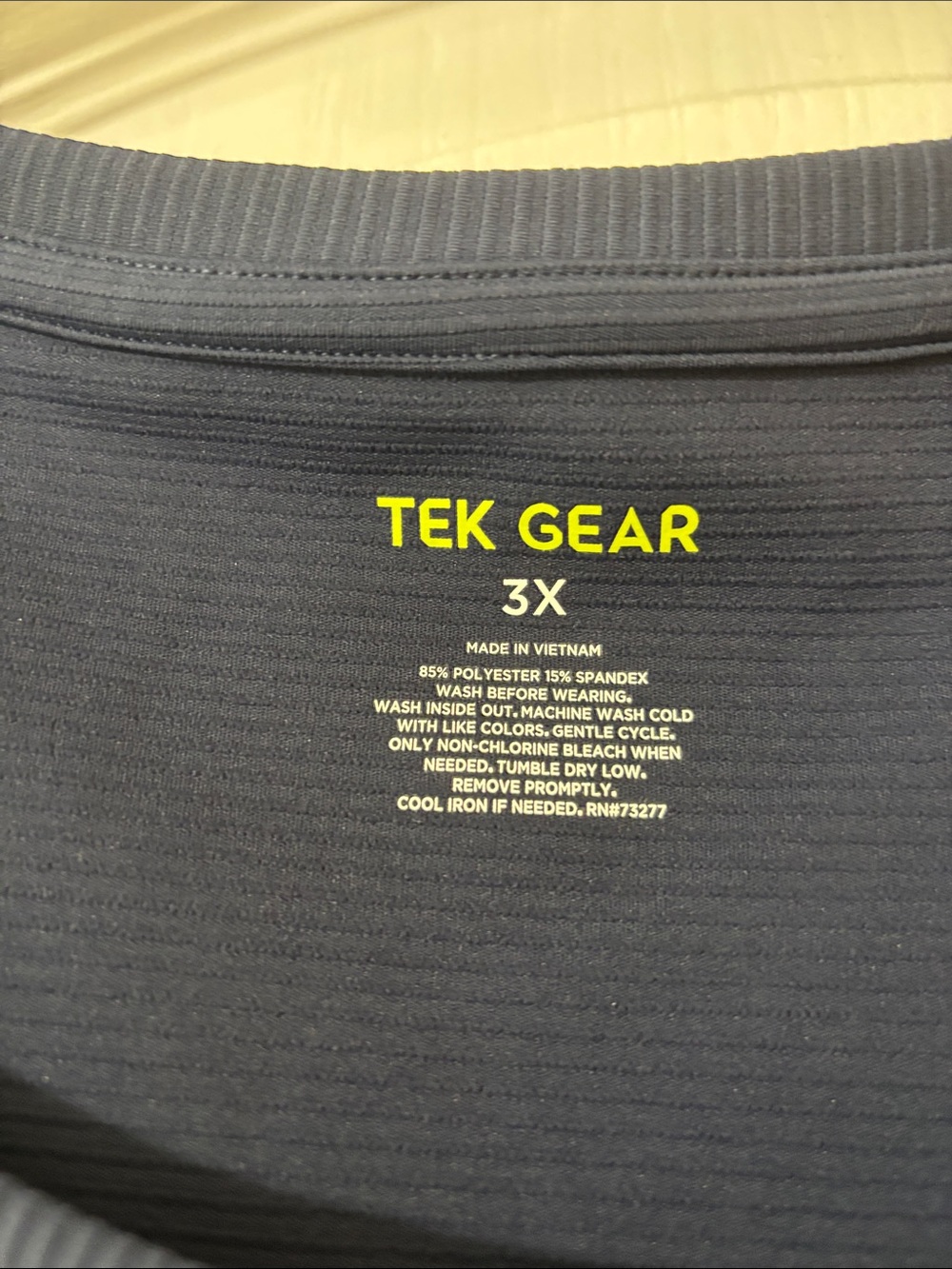 tek gear Navy Blue Performance Tank Top - Picture 2 of 4